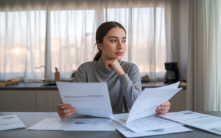 femme-table-documents-lumiere-fenetre
