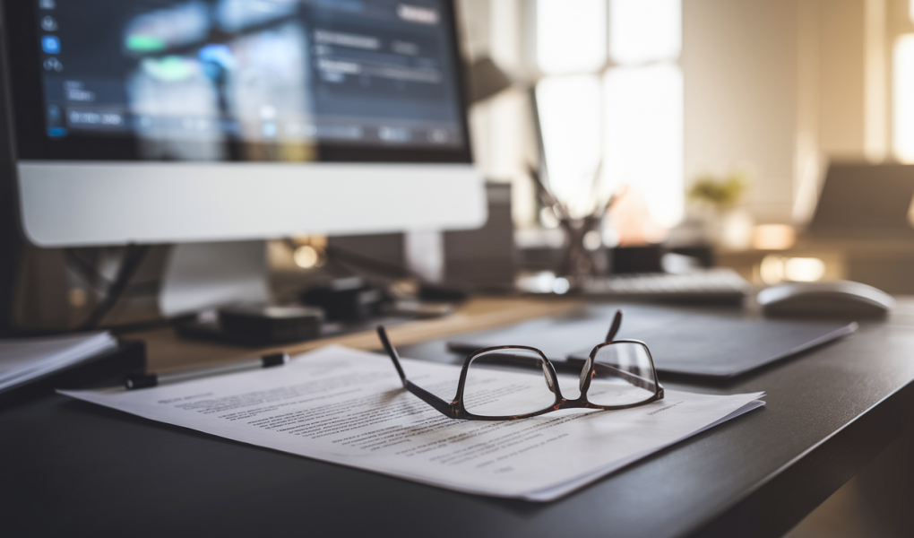 bureau-professionnel-ordinateur-lunettes-document