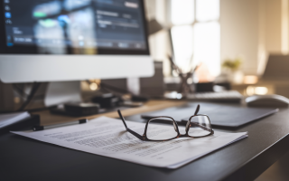 bureau-professionnel-ordinateur-lunettes-document