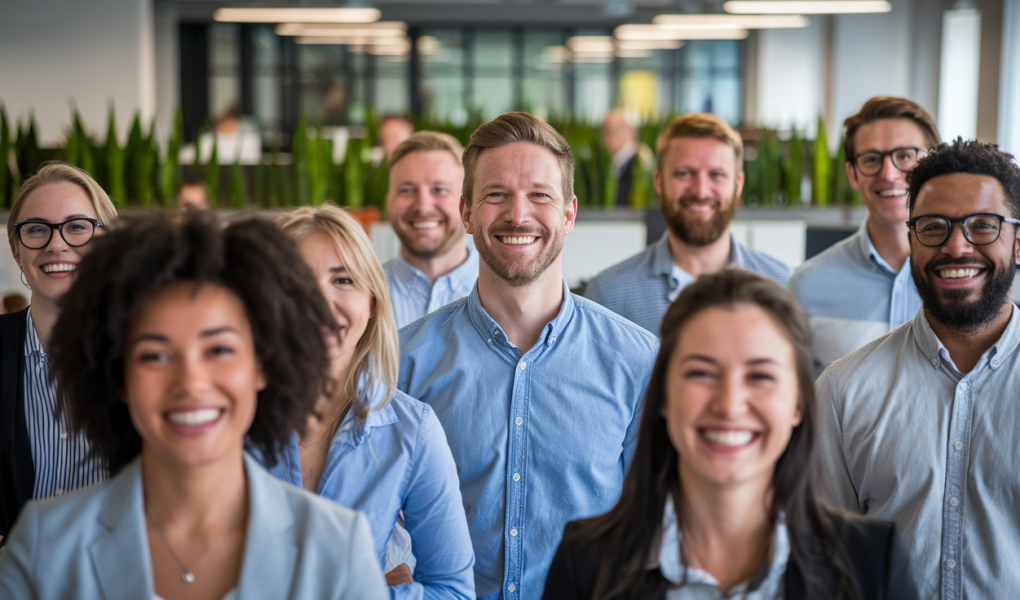 travailleurs-souriants-bureau-moderne-plantes