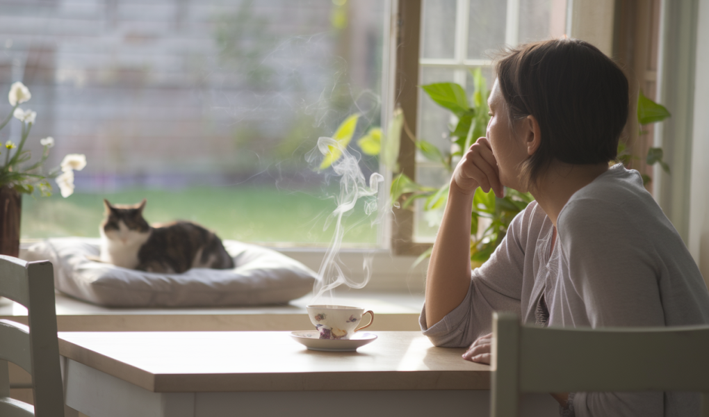 employe-detendu-tasse-the-jardin