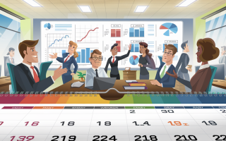 employes-tableau-graphiques-calendrier-bureau