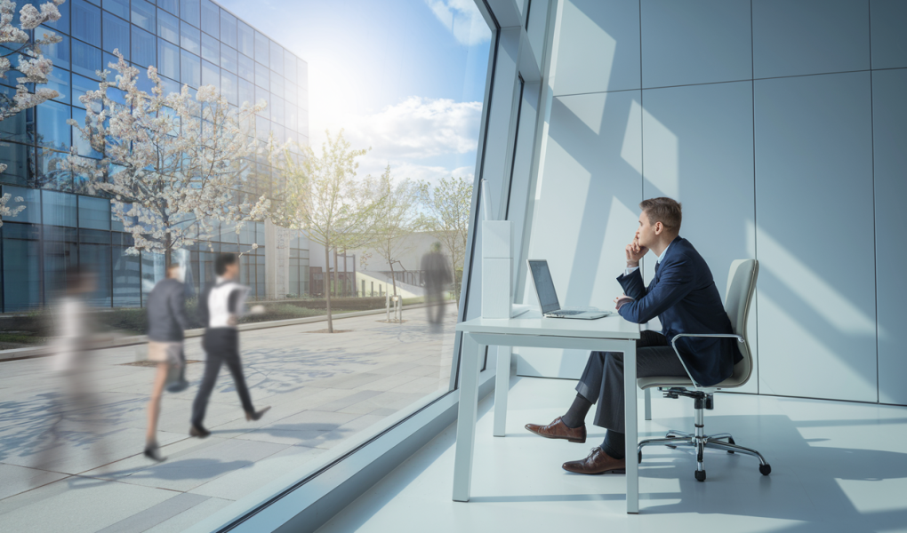 employe-bureau-fenetre-journee-ensoleillee