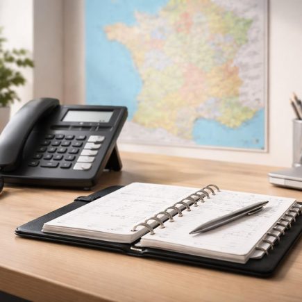 bureau-moderne-telephone-carte-france
